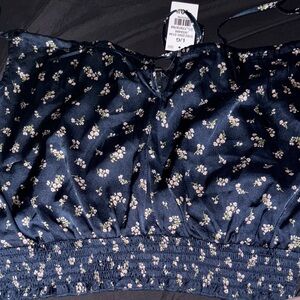 Floral Navy Women's Top